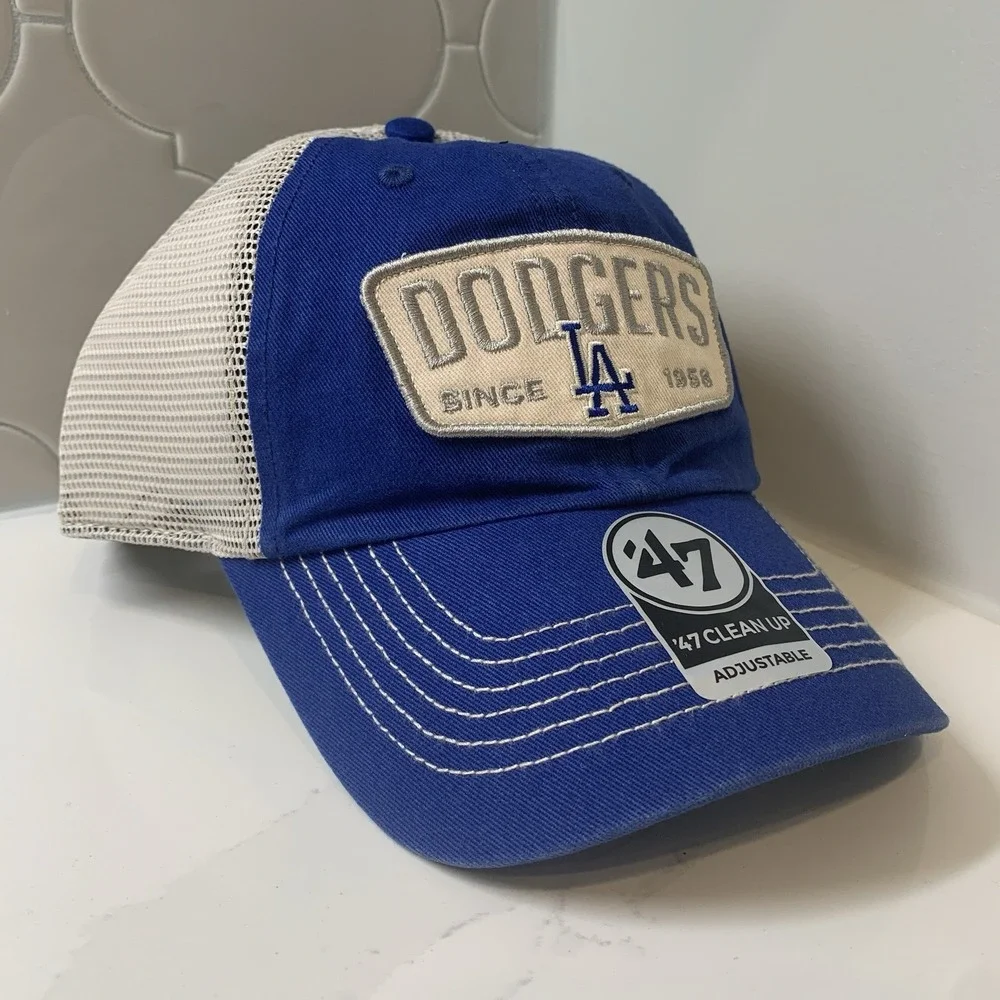 Los Angeles Dodgers '47 Brand Cleanup Royal Trucker Snapback Adjustable Hat OSFM